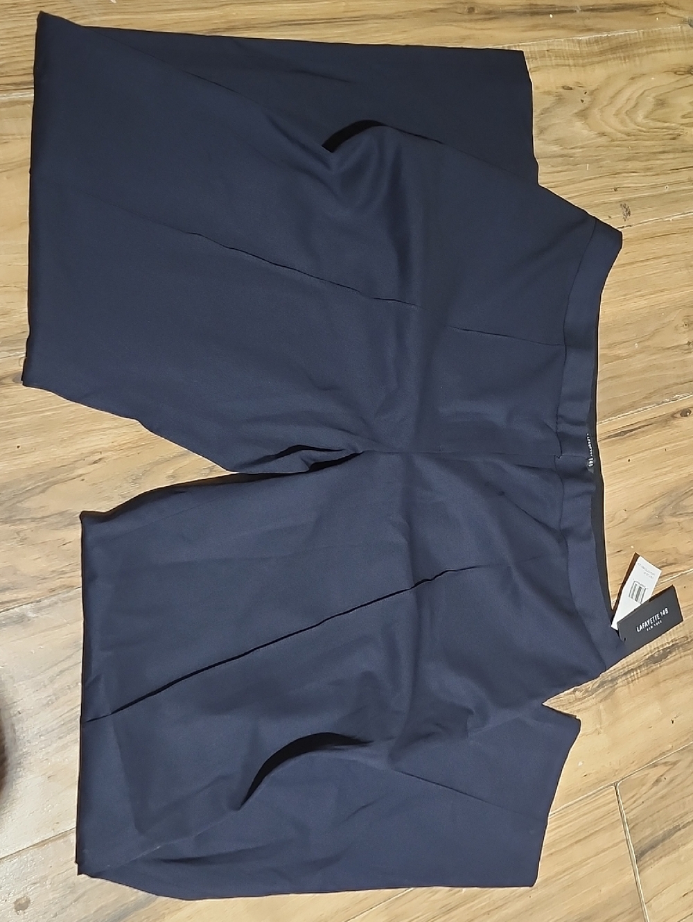 Lafayette 148 New York Deep Navy Straight-Leg Trousers
